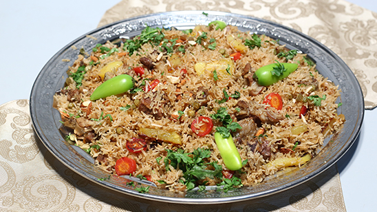 Beef Rice With Vegetables Recipe | Tarka