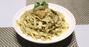 Green Chutney Pasta Alfredo Recipe | Dawat