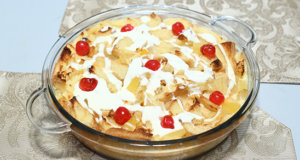 Pina Colada Bread Pudding Recipe | Lazzat