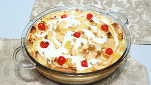 Pina Colada Bread Pudding Recipe | Lazzat